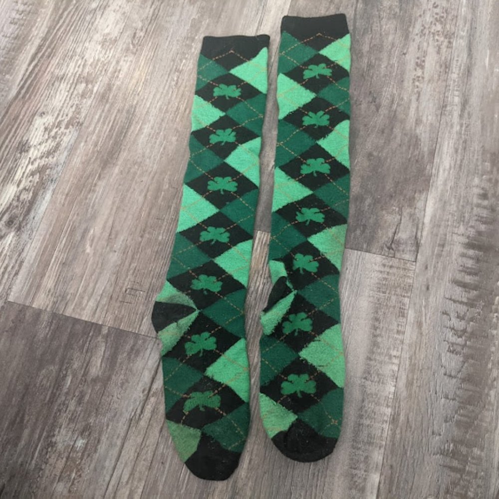 Shamrock Green Argyle Socks